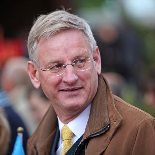 Ruinen Carl Bildt, utrikesminister (M). Foto Wikimedia Commons