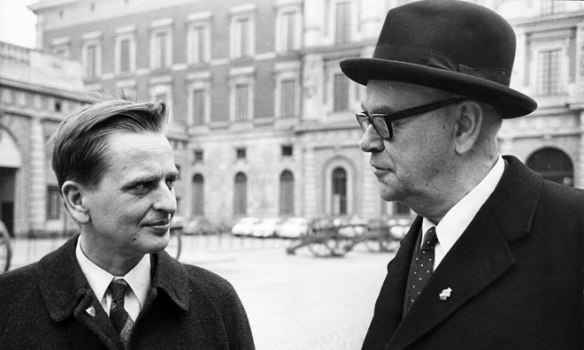 Palme och Erlander.