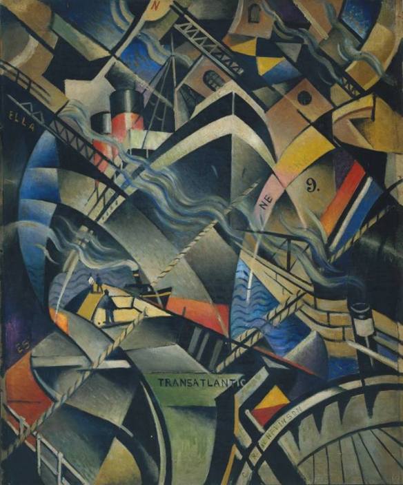Christopher Richard Wynne Nevinson (UK 1889‑1946) The Arrival Date (c. 1913) 