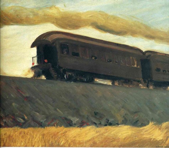Edward Hopper - Railroad Train (1908)