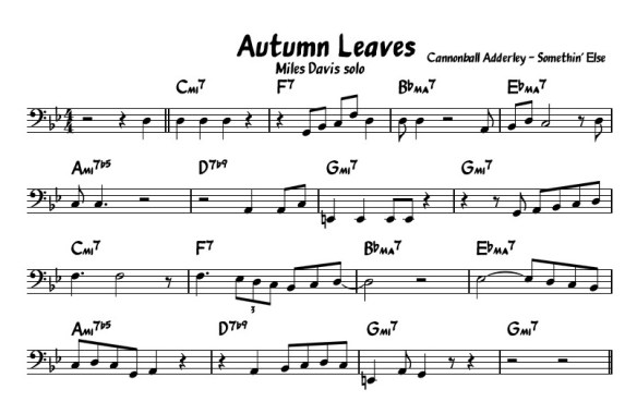 MIles Davis Autumn Leaves solo