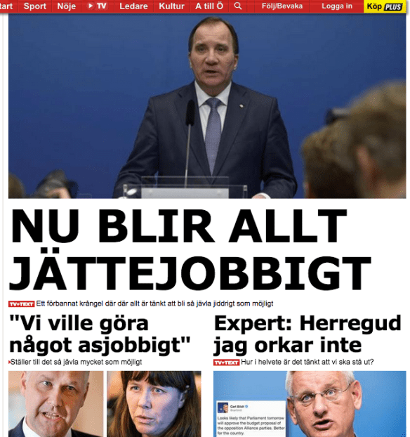 Löfven och regeringskris