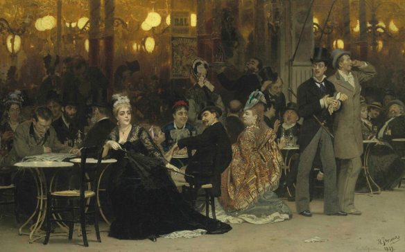 Ilya Repin, A Parisian Café, 1875.