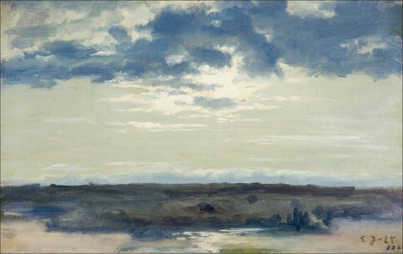 Eero Järnefelt (Finland 1863-1937) Auringonlasku - Sunset (1884)