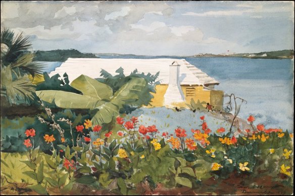 Winslow Homer (USA 1836-1910) Flower Garden and Bungalow, Bermuda (1899)