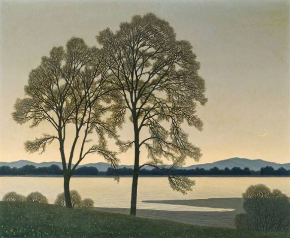 Felix Heuberger, Evening Mood at the Lake - Abendstimmung am See (1930)