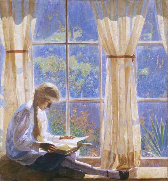 Daniel Garber (USA 1880-1958) The Orchard Window (1938)