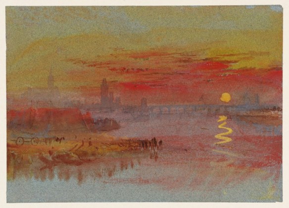 Joseph Mallord William Turner  The Scarlet Sunset 1830-1840.