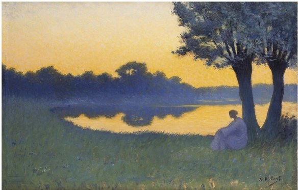 Alphonse Osbert, France (1857-1939) Au coucher du soleil (1894)
