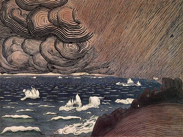 Harald Sohlberg (Norway 1869-1935) Sea Spray (1908)