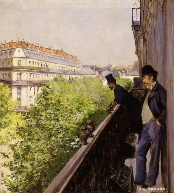 "The Balcony" (1880). Gustave Caillebotte (1848-1894).
